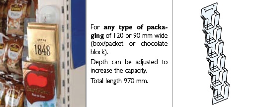 Multipack cross-merchandising strip 6 facings 120 mm