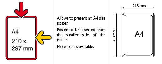 Poster frame A5, wit